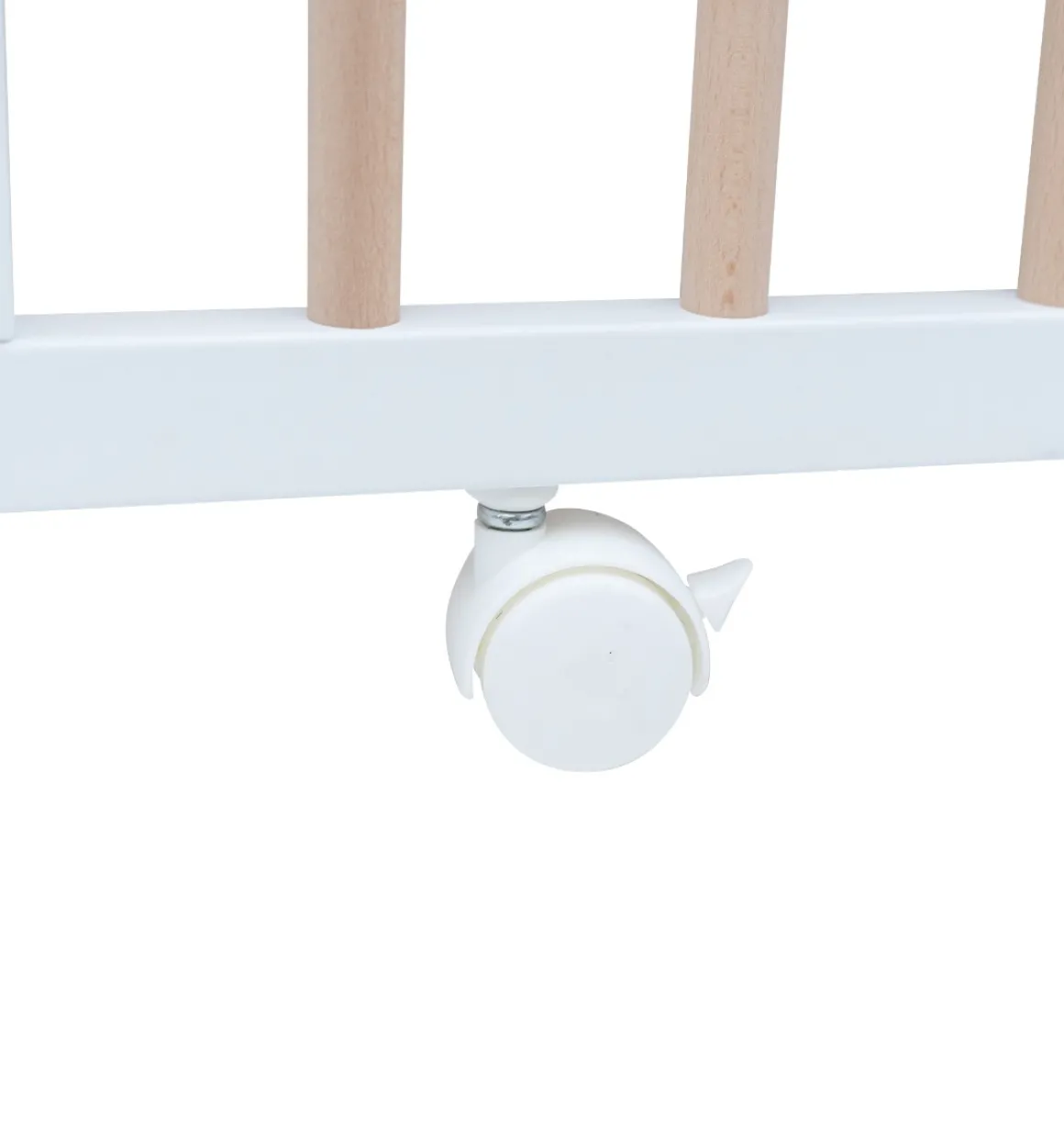 Cabino Baby Box Met Wieltjes Jolly Wit Naturel