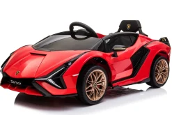 Cabino Elektrische Kinderauto Lamborghini Sian Rood