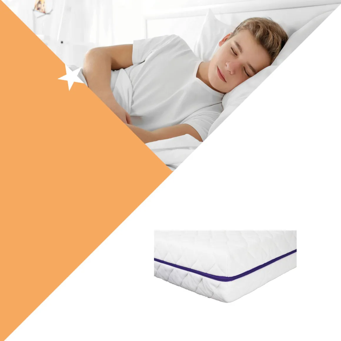 Cabino Kindermatras 90 x 200 cm Neptunus Latex Ondersteunend