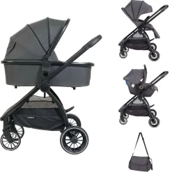 Cabino Kinderwagen 3 In 1 Cruiser Grey