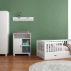 Cabino Peuterkamer Met Lade Joan Wit 3 Delig met Commode Mila en Mila Kledingkast