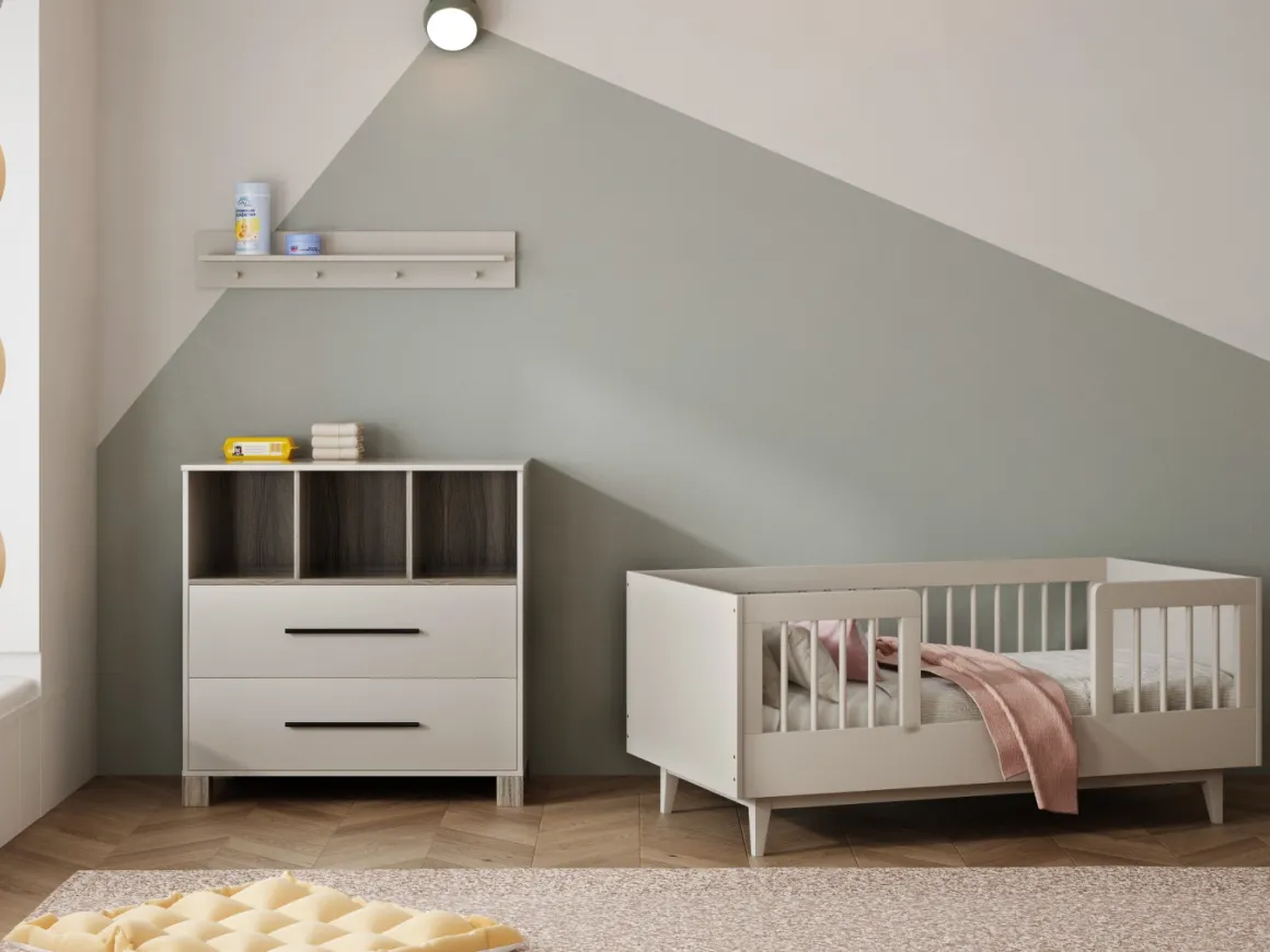 Cabino Peuterkamer Timo Clay 2 Delig met Commode Geneve