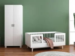 Cabino Peuterkamer Timo Wit 2 Delig met Mila Kledingkast