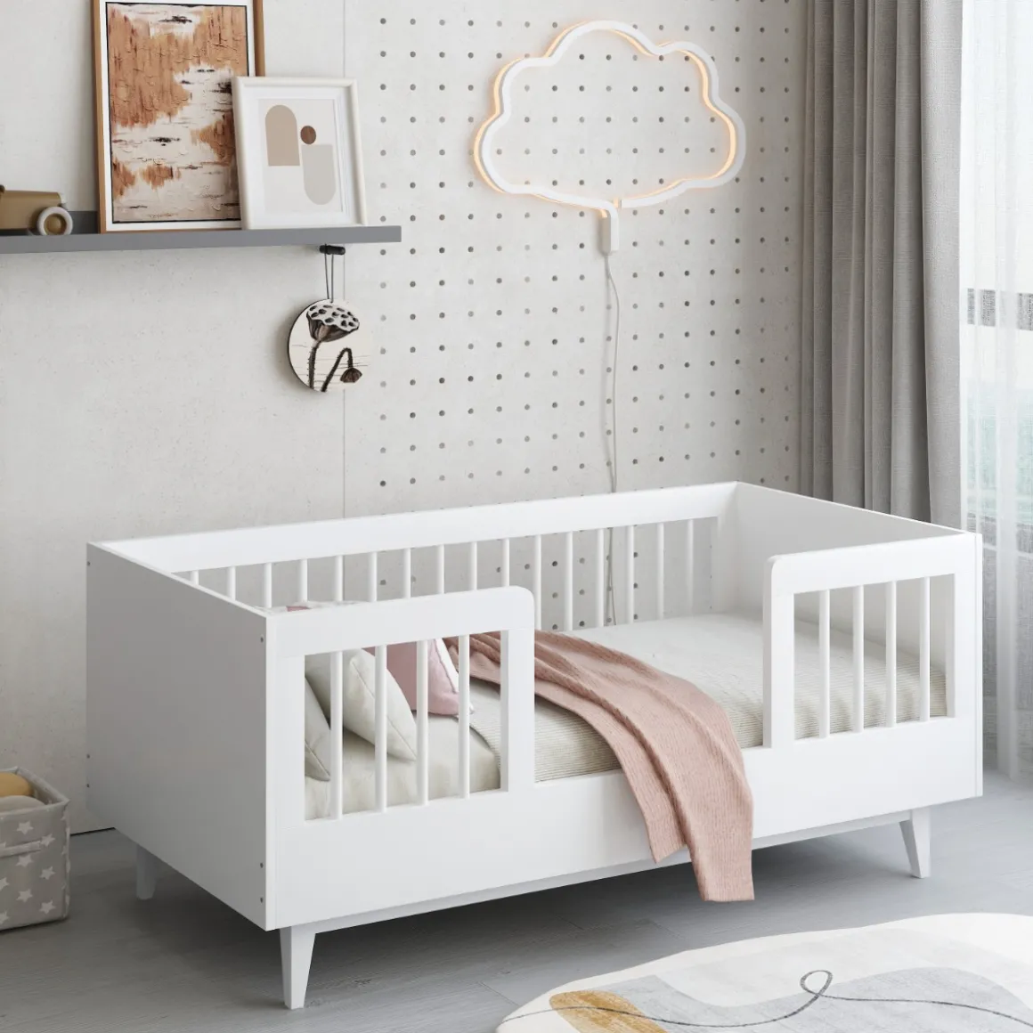 Cabino Peuterkamer Timo Wit 2 Delig met Lars Kledingkast