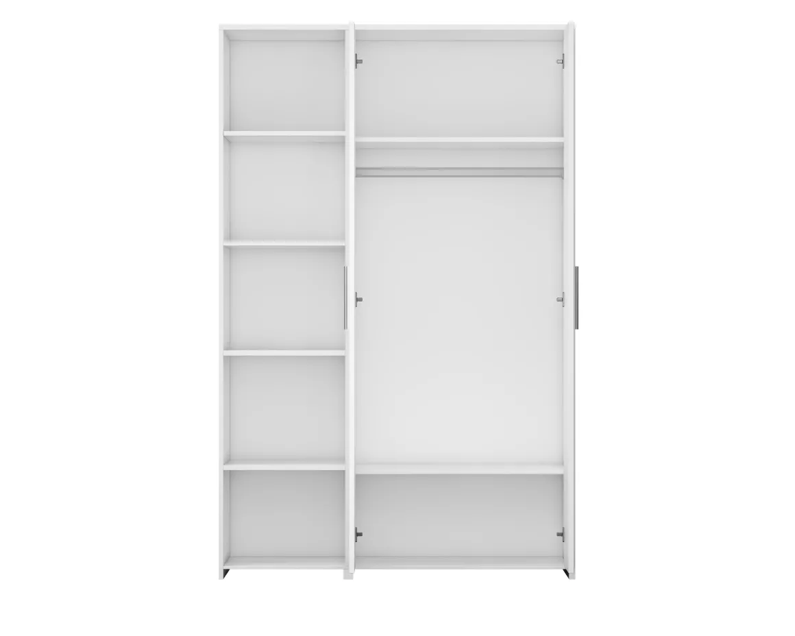 Cabino Tienerkamer Noel Wit 2 Delig met Lars Kledingkast Wit