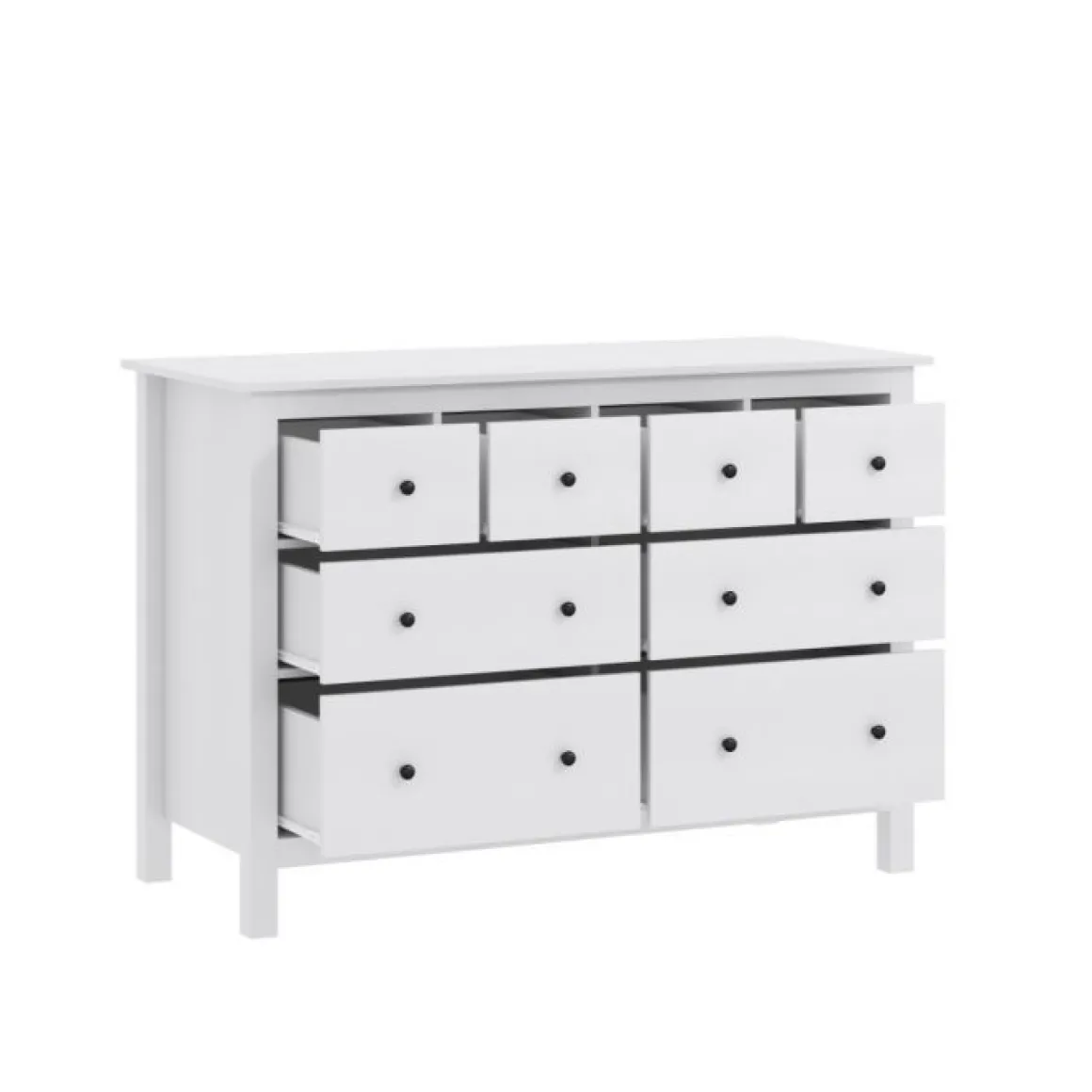 Cabino Tienerkamer Noel Wit 2 Delig met Bretagne Commode Wit