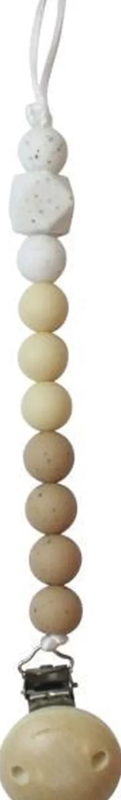 Chewie Speenclip Siliconen Kralen Hazel Gritt, Navaho, Wit Gritt