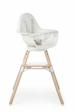 Childhome Kinderstoel Evolu One 80° Naturel/Wit 2 in 1