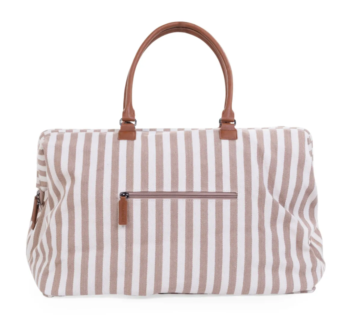 Childhome Mommy Bag Strepen - Nude/Terracotta