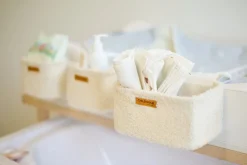 Childhome Set Van 3 Hangmandjes Teddy Ecru