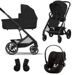 Cybex Kinderwagen 3 in 1 Balios One Box Comfort Moon Black