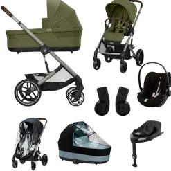 Cybex Kinderwagen 3 in 1 Balios Lux Set XL Moss Green | Khaki