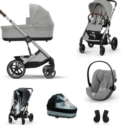 Cybex Kinderwagen 3 in 1 Balios Set L Lux Stone Grey | Mid Grey