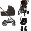 Cybex Kinderwagen 3 in 1 Balios Lux Set S Chocolate Brown | Brown