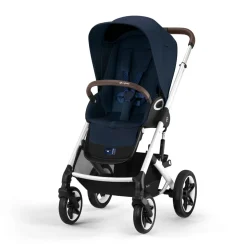 Cybex Kinderwagen 3 In 1 Talos S Lux Silver Ocean Blue Navy Blue Met Cybex Autostoel Cloud T