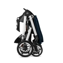 Cybex Kinderwagen 3 In 1 Talos S Lux Silver Ocean Blue Navy Blue Met Cybex Autostoel Aton S2
