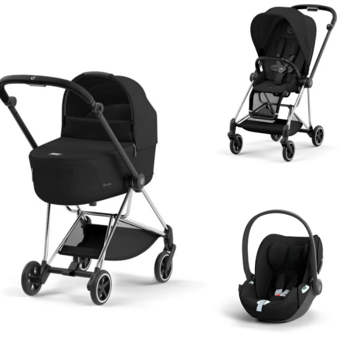 Cybex Mios 3 in 1 Kinderwagen Chrome Black Sepia Black
