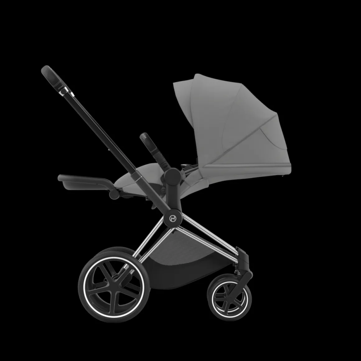 Cybex Priam Kinderwagen 3 In 1 Mirage Grey Dark Grey Kies Kleur Frame Met Cybex Autostoel Cloud T