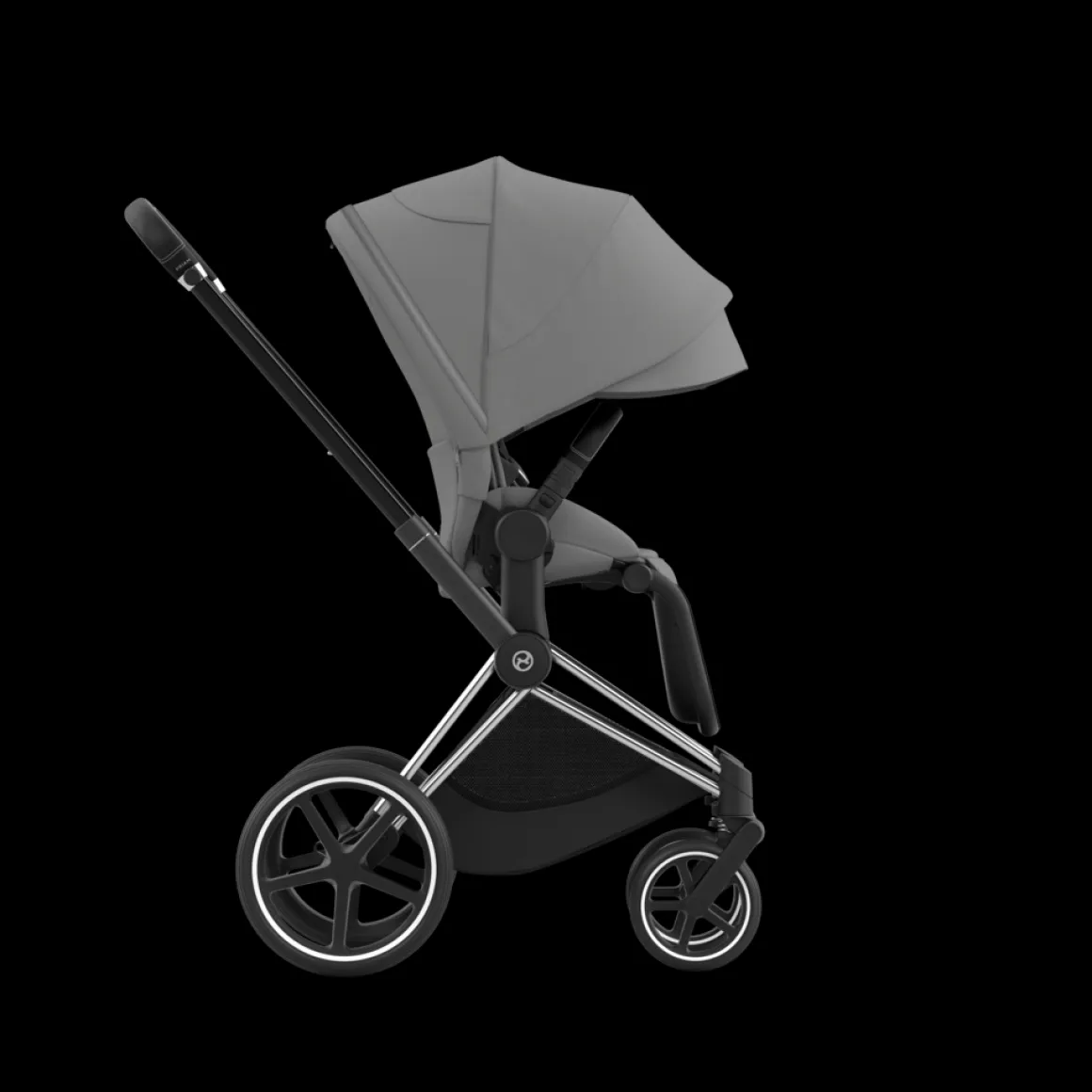 Cybex Priam Kinderwagen 3 In 1 Mirage Grey Dark Grey Kies Kleur Frame Met Cybex Autostoel Cloud T