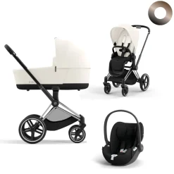 Cybex Priam Kinderwagen 3 In 1 Off White Light Beige Kies Kleur Frame Met Cybex Autostoel Cloud T