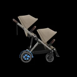 Cybex Tweeling Kinderwagen e-Gazelle S Taupe Almond Beige