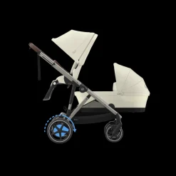 Cybex Tweeling Kinderwagen e-Gazelle S Taupe Seashell Beige Light Beige