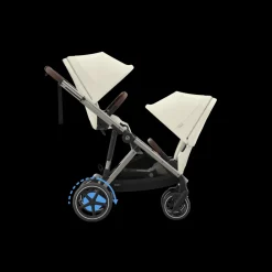 Cybex Tweeling Kinderwagen e-Gazelle S Taupe Seashell Beige Light Beige
