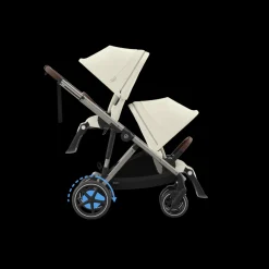 Cybex Tweeling Kinderwagen e-Gazelle S Taupe Seashell Beige Light Beige