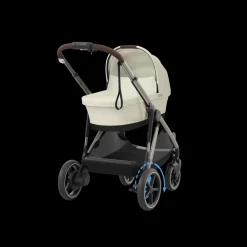 Cybex Tweeling Kinderwagen e-Gazelle S Taupe Seashell Beige Light Beige