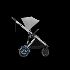 Cybex Tweeling Kinderwagen e-Gazelle S Silver Stone Grey Mid Grey