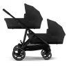 Cybex Tweeling Kinderwagen Gazelle S Black Moon Black