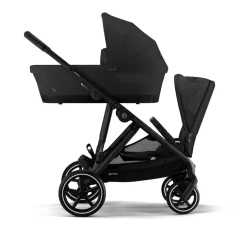 Cybex Tweeling Kinderwagen Gazelle S Black Moon Black