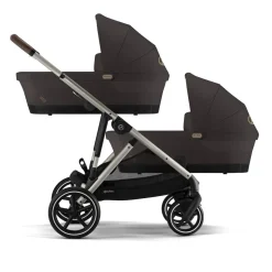 Cybex Tweeling Kinderwagen e-Gazelle S Chocolate Brown | Brown
