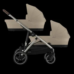 Cybex Tweeling Kinderwagen Gazelle S Taupe Almond Beige