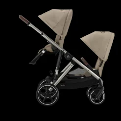 Cybex Tweeling Kinderwagen Gazelle S Taupe Almond Beige