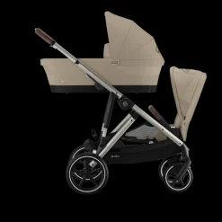 Cybex Tweeling Kinderwagen Gazelle S Taupe Almond Beige