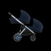 Cybex Tweeling Kinderwagen e-Gazelle S Silver Ocean Blue Navy Blue