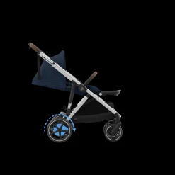 Cybex Tweeling Kinderwagen e-Gazelle S Silver Ocean Blue Navy Blue