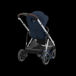Cybex Tweeling Kinderwagen e-Gazelle S Silver Ocean Blue Navy Blue