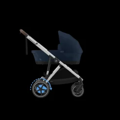Cybex Tweeling Kinderwagen e-Gazelle S Silver Ocean Blue Navy Blue