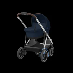 Cybex Tweeling Kinderwagen e-Gazelle S Silver Ocean Blue Navy Blue