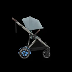 Cybex Tweeling Kinderwagen e-Gazelle S Taupe Stormy Blue Light Blue