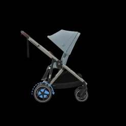 Cybex Tweeling Kinderwagen e-Gazelle S Taupe Stormy Blue Light Blue