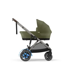 Cybex Tweeling Kinderwagen e-Gazelle S Moss Green | Khaki