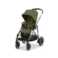 Cybex Tweeling Kinderwagen e-Gazelle S Moss Green | Khaki