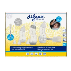Difrax Starterset Pasgeborenen Met Flessenborstel