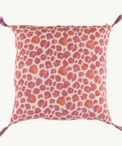 Doing Goods Pink Leopard Pillow Large Pink