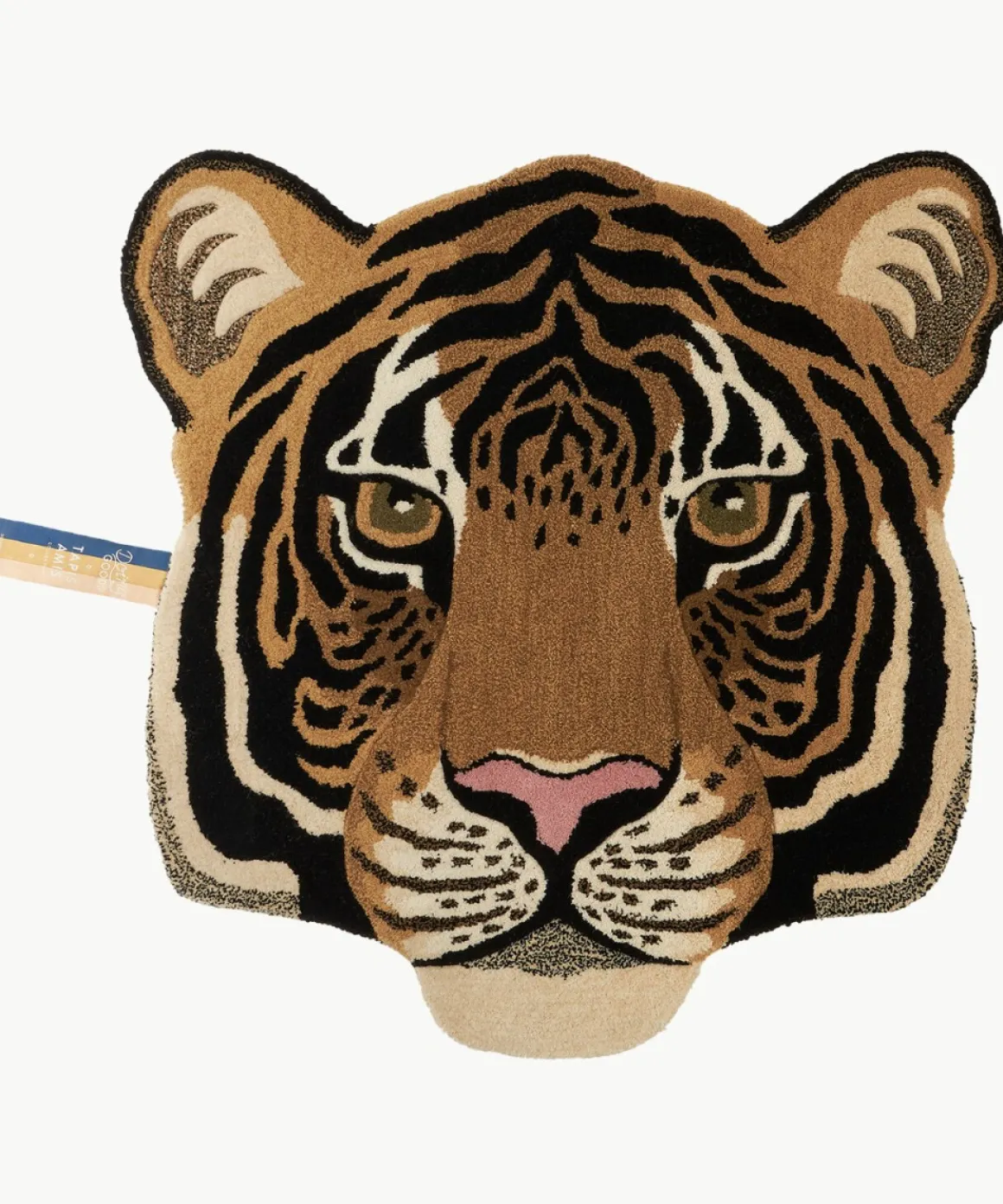 Doing Goods Rajah Tiger Dierenkop Vloerkleed Large Sand