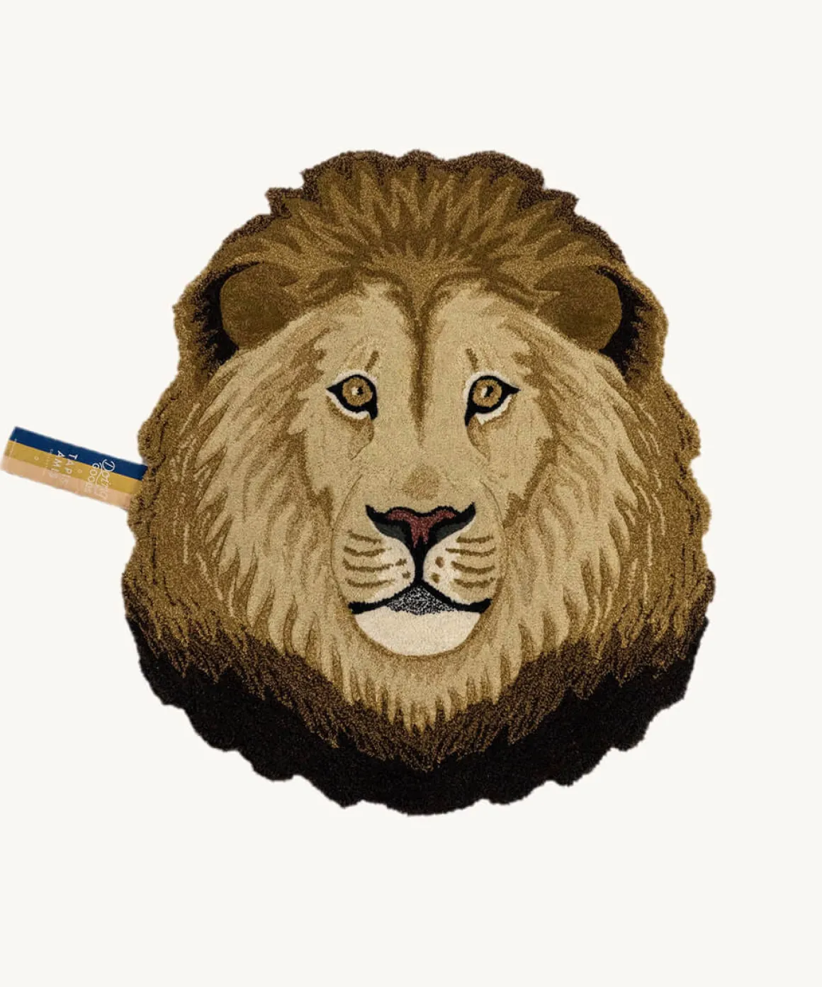 Doing Goods Vloerkleed Ari Lion Head Groot