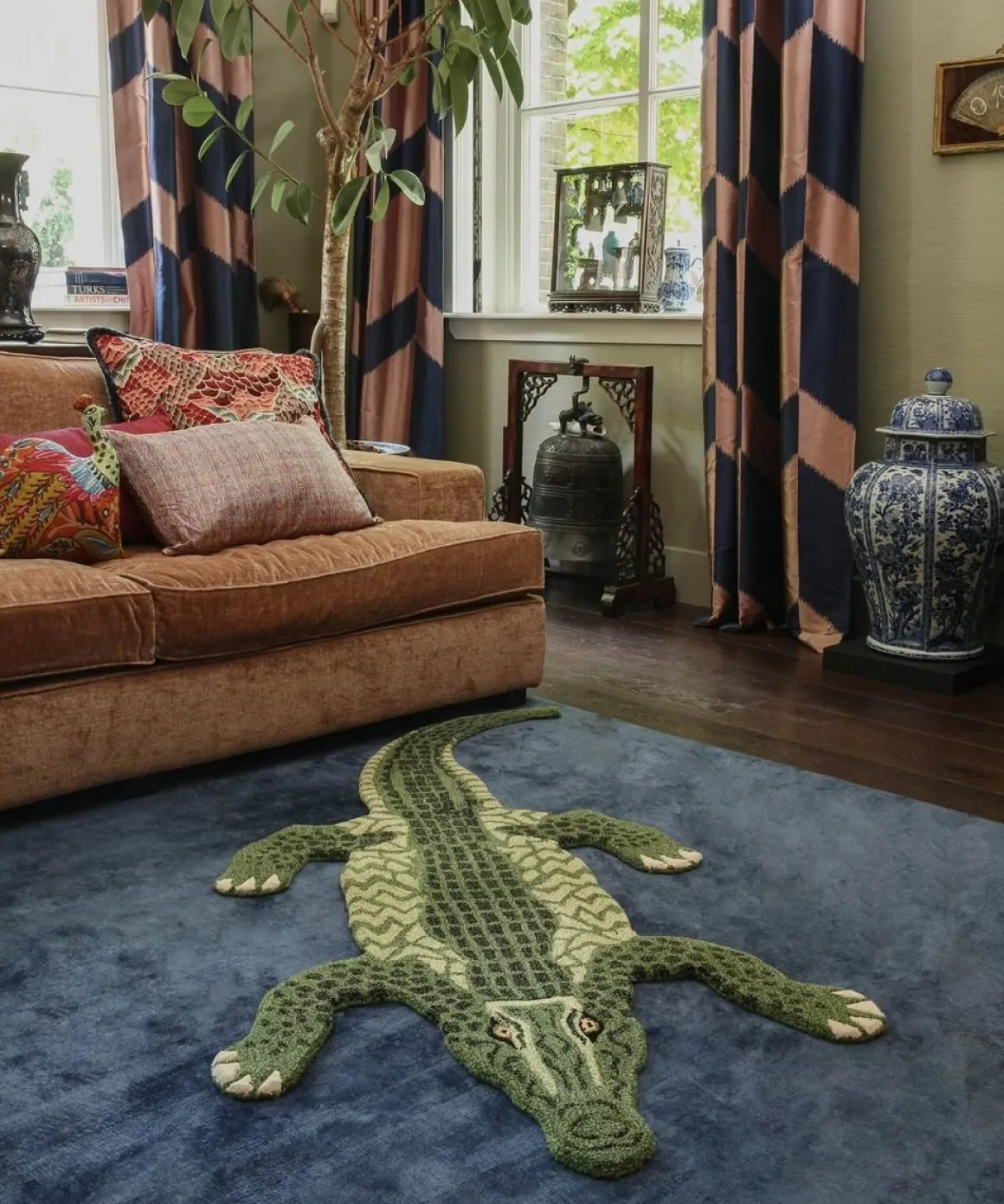 Doing Goods Vloerkleed Coolio Crocodile Groot